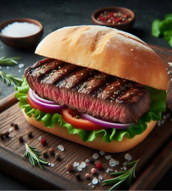 Scotch Fillet Plain Steak Sandwich